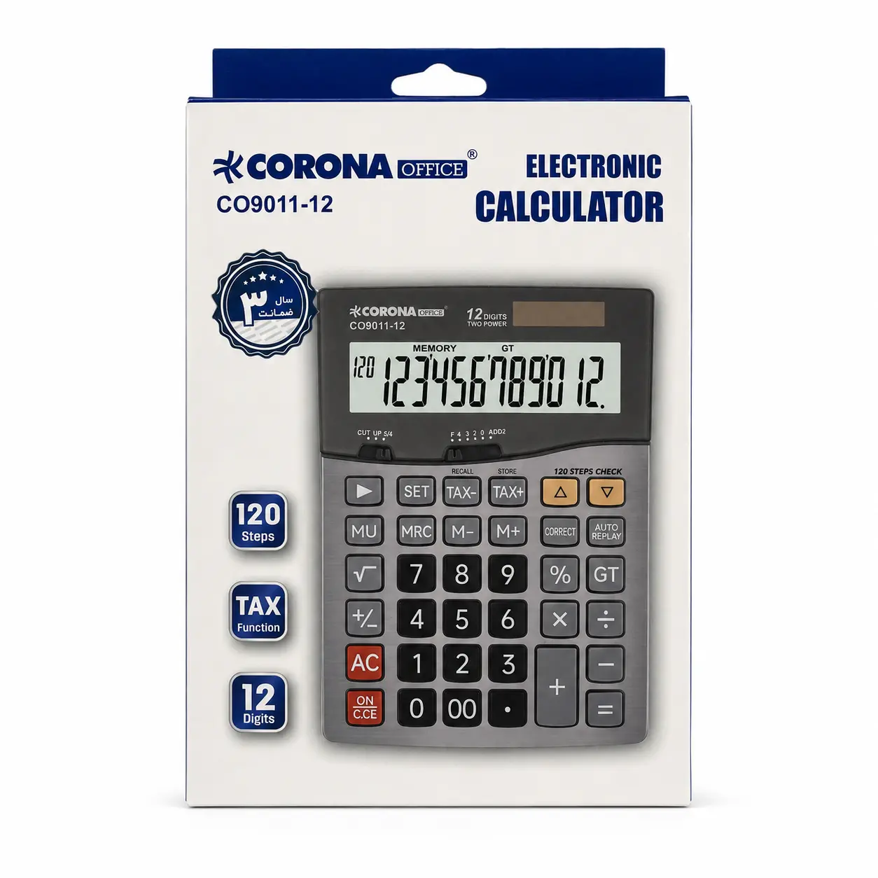 ماشین حساب رومیزی کرونا CORONA NO:CO9011-12